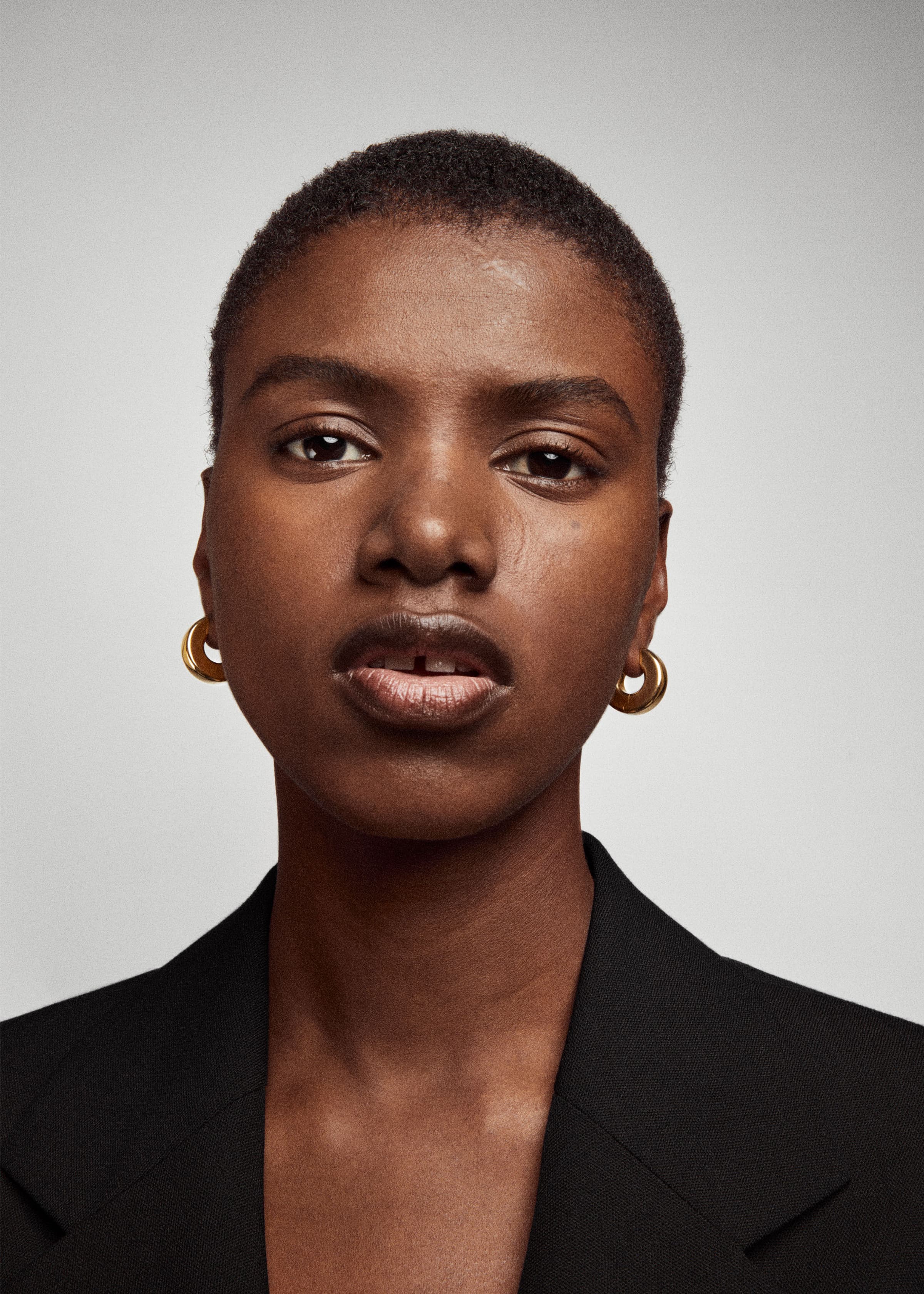 Square earrings large