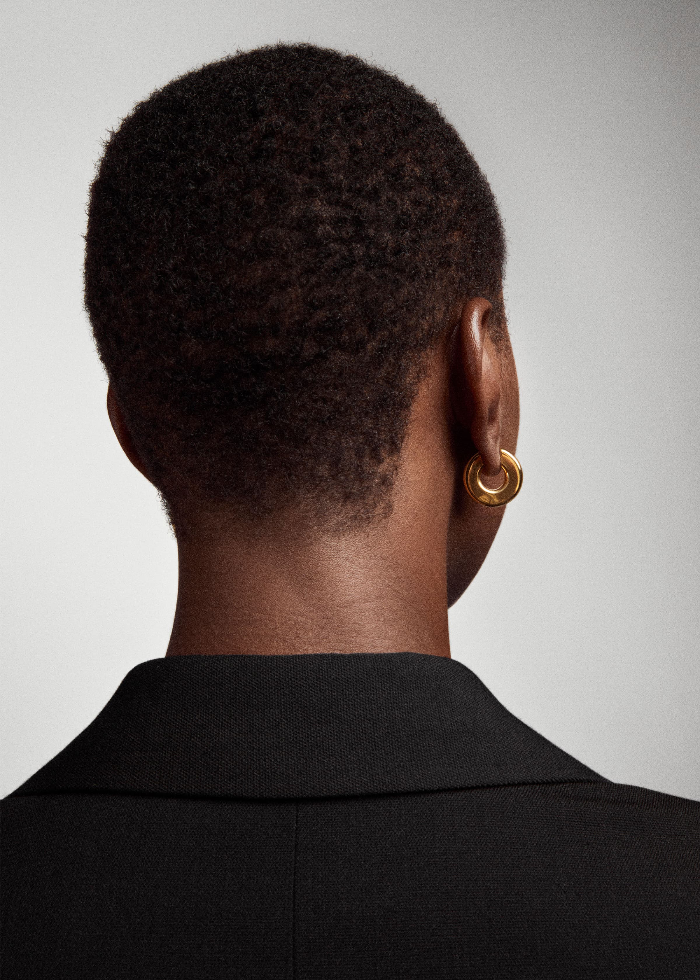 Square earrings large