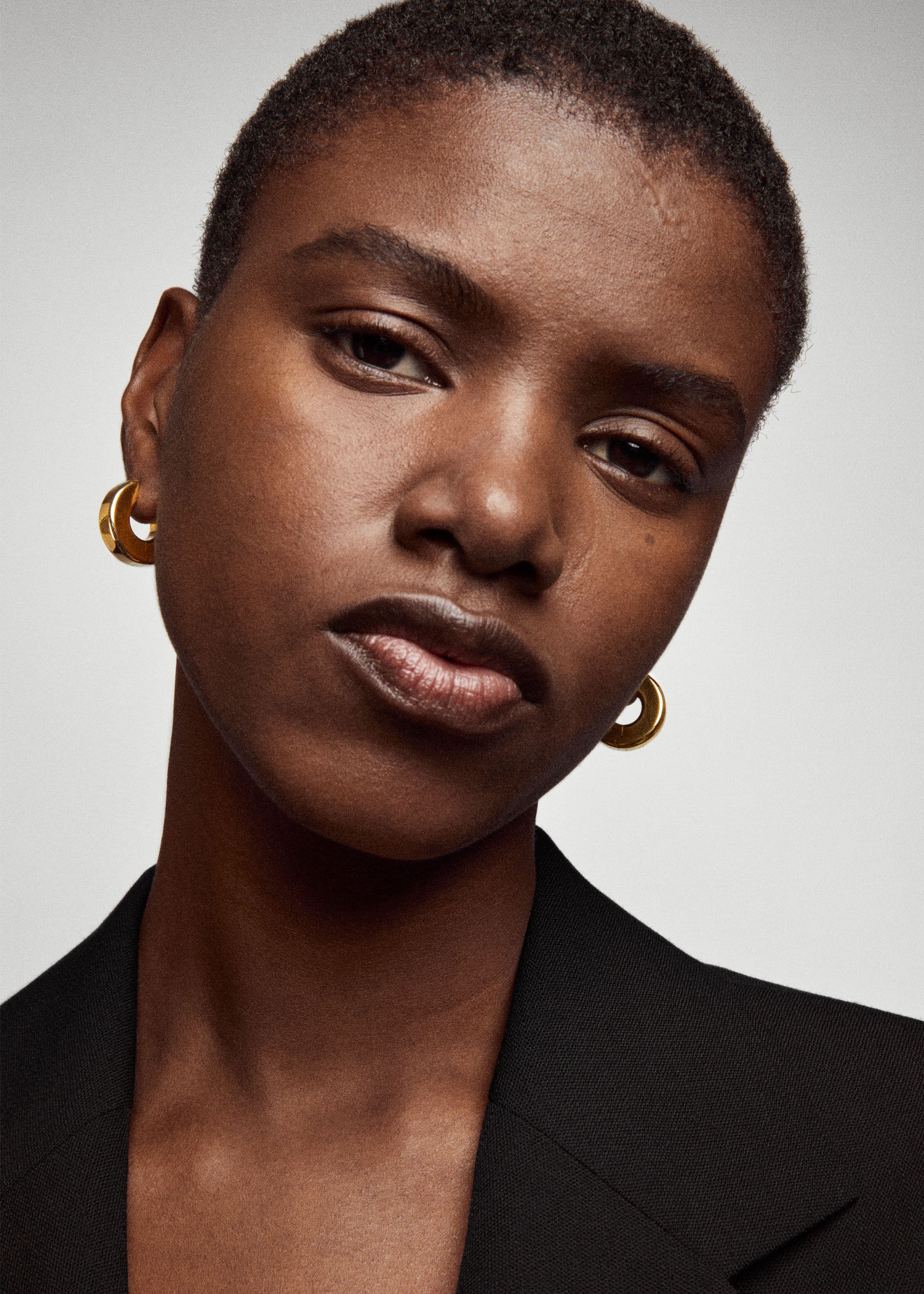 Square earrings large