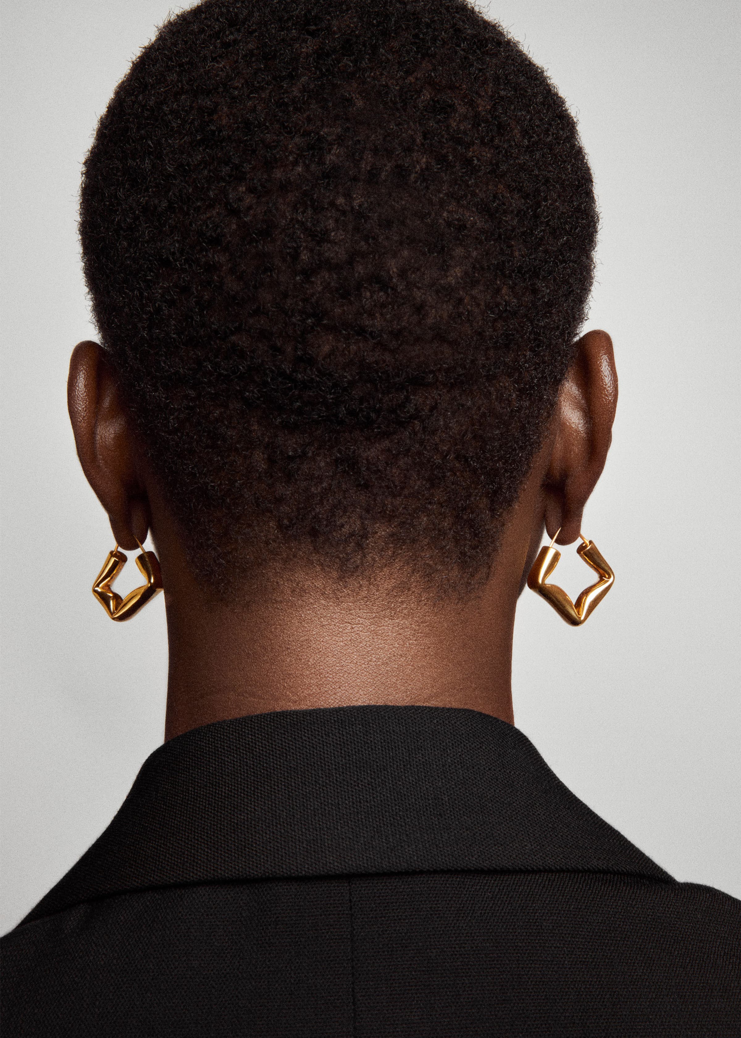 Straw earrings large