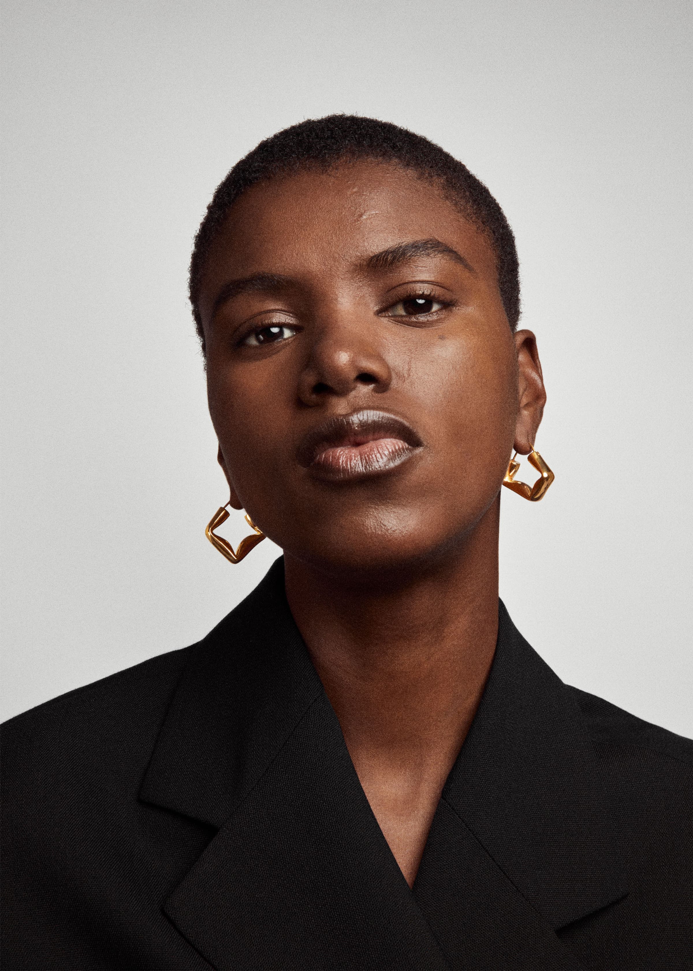 Straw earrings large